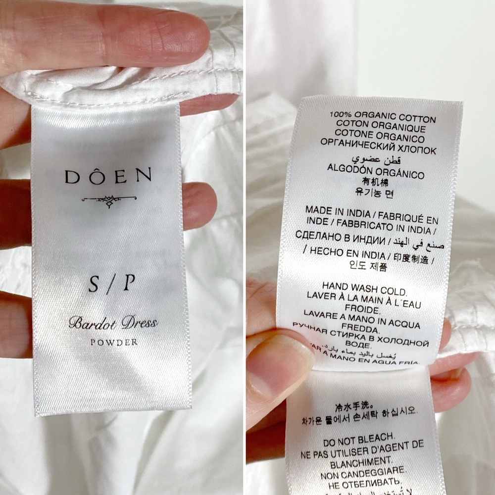 Doen Bardot Dress White - Picture 8 of 10